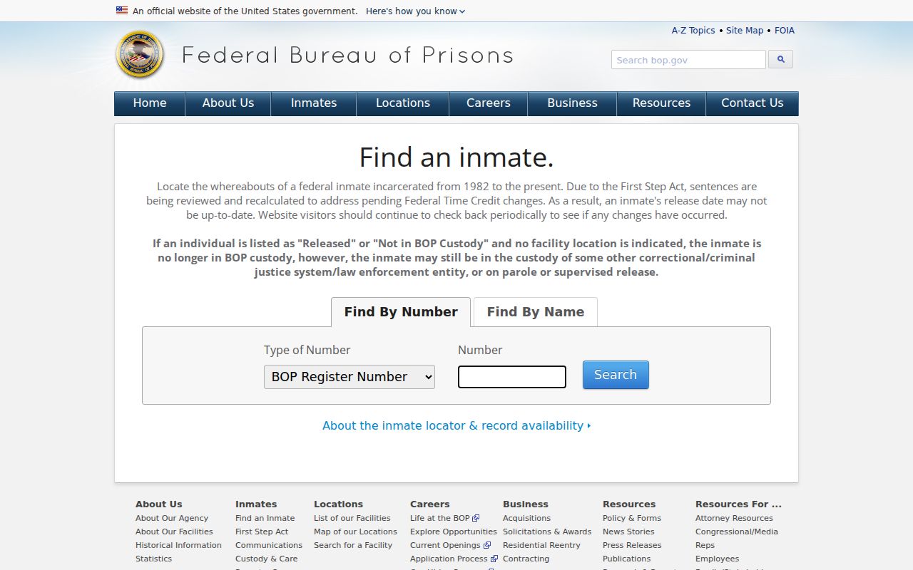Henry County arrest research federal inmate locator