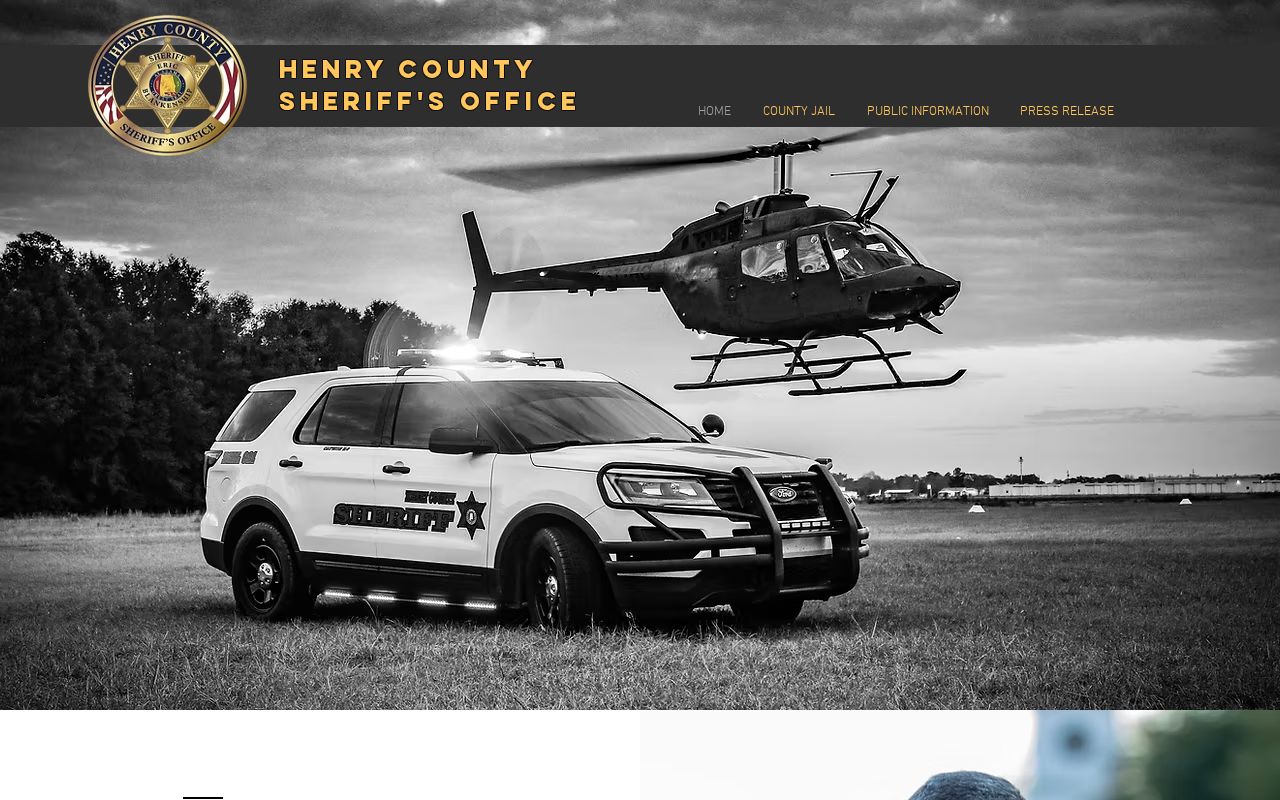 Henry County arrest search on the Sheriff's Office website