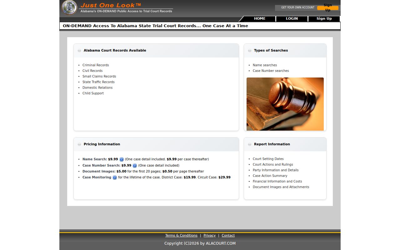 Henry County court case lookup Just One Look search and fees