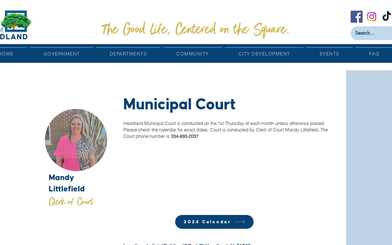 Headland criminal record check at Headland Municipal Court