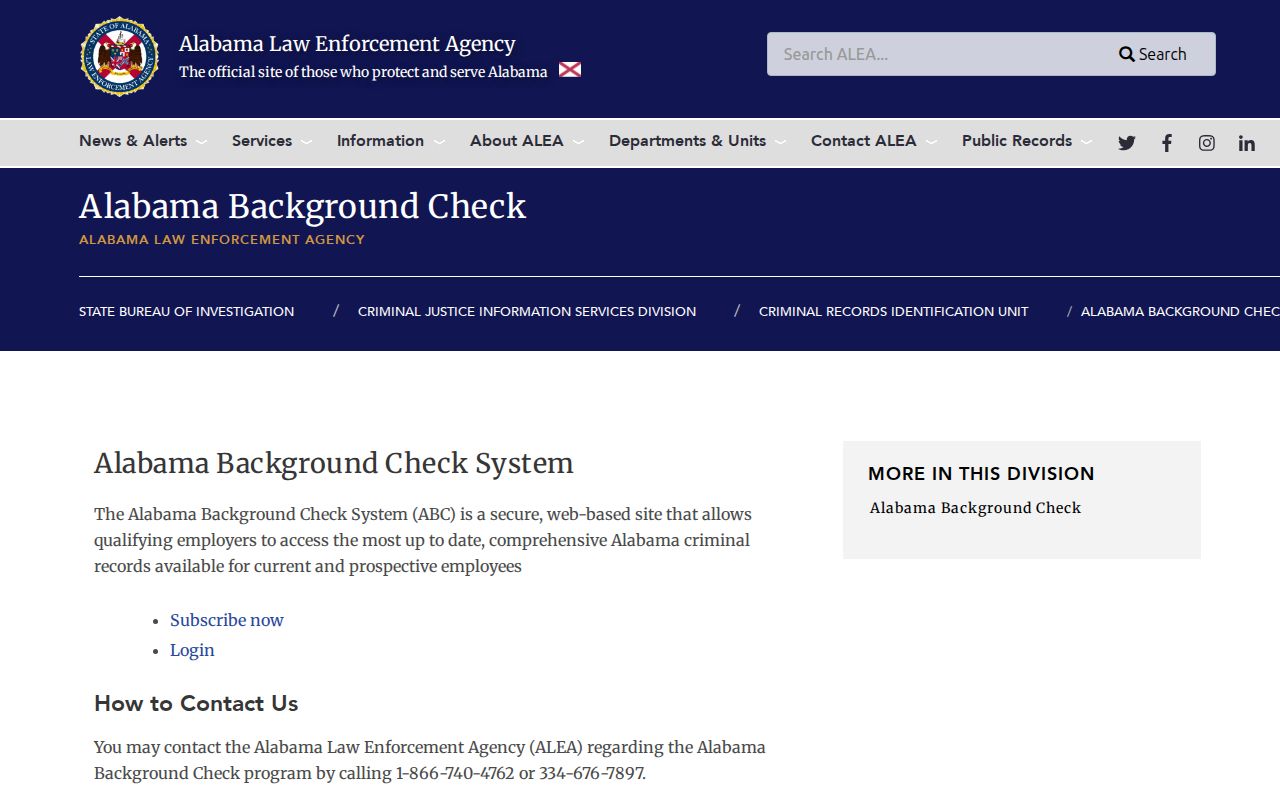 Henry County criminal history ALEA personal review requirements