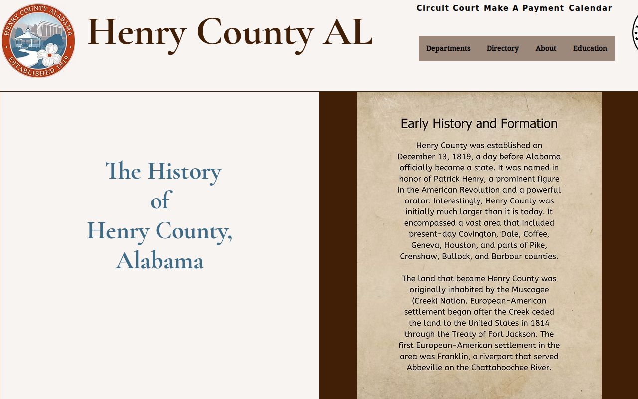 Henry County criminal records courthouse history