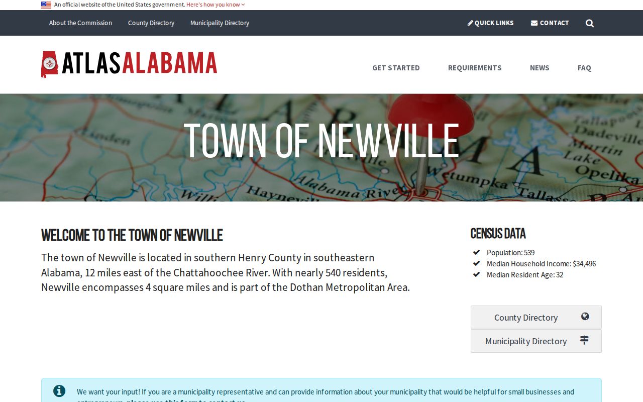 Newville criminal record check and municipal contact profile